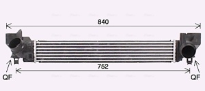 Intercooler potrivit BMW 1 (F40), 2 (F45), 2 GRAN COUPE (F44), 2 GRAN TOURER (F46), 2 GRAN TOURER VAN (F46), X1 (F48), X2 (F39); MINI (F55), (F56), (F57), CLUBMAN (F54) 1.2/1.5 09.13- - Img 2