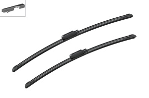 Lama stergatoare Jointless Fata cu spoiler (2buc) A105S Aerotwin 600/550mm potrivit AUDI R8 04.07-07.15 - Img 4