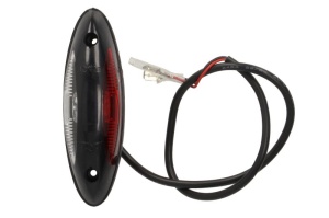 Lumina delimitare stanga/dreapta, rosu/alb, LED, inaltime 125mm; latime 39mm; adancime 32mm lungime cablu 500mm, fara prindere, 24V - Img 1