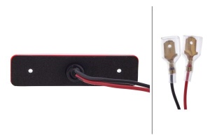 Lumina delimitare stanga/dreapta, rosu, LED, inaltime 16mm; latime 11mm; adancime 65mm, lungime cablu 150mm, 24V (IPIP67) - Img 4