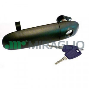 Maner usa Fata Stanga (cu cheie, extern, cu incuietoare, negru) potrivit FIAT PANDA, PANDA/HATCHBACK 0.9-1.4CNG 09.03- - Img 3