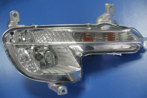 Proiector ceata Dreapta (H8/PY21W, cu DRL; cu lumini curbe) potrivit PEUGEOT 508 I 11.10- - Img 3