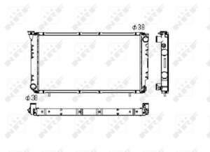 Radiator motor potrivit SUBARU LEGACY I, LEGACY II 1.8/2.0/2.2 - Img 3