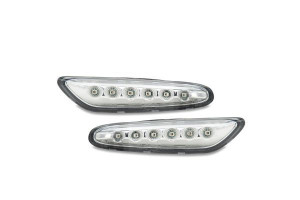 Semnalizator set stanga/dreapta transparent, LED potrivit BMW 1 E82, 1 E87, 1 E88, 3 E90, 3 E91, 3 E92, 3 E93, 5 E60, 5 E61, X1 E84, X3 E83 1.6-5.0 12.01-06.15 - Img 1
