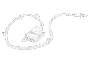 Senzor NOx (dupa convertorul catalitic) potrivit OPEL ASTRA K 1.6D 06.15-12.22 - Img 2