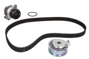 Set pompa apa + curea dintata potrivit AUDI A4 B6, A6 C4; SEAT ALHAMBRA, CORDOBA, IBIZA III, IBIZA IV, LEON; VW BORA, BORA I, CADDY III, CADDY III/MINIVAN, GOLF IV 2.0-2.5D 07.90-12.17 - Img 2