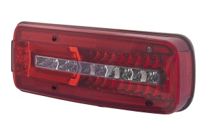 Stop spate dreapta (LED, 24V, cu intermitent, cu lumina de ceata, lumina de marșarier, cu lumina stop, lumini parcare, cu semnal invers, lumina laterala) potrivit MAN TGL I, TGM I, TGX I 01.04-12.23 - Img 3