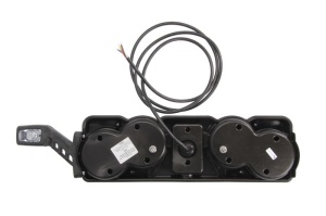 Stop spate dreapta (LED, 24V, cu lumina de ceata, lumina de marșarier, cu stop, lumina de parcare, reflector triunghiular, cu lampă cu braț prelungitor, lungime cablu: 0,2m) - Img 2