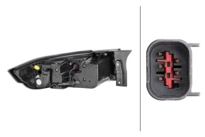 Stop spate Dreapta (LED/W16W) potrivit LAND ROVER RANGE ROVER EVOQUE 05.15-12.19 - Img 2