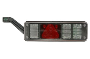 Stop spate stanga (LED, 24V, cu intermitent, cu far de ceață, lumina de marșarier, cu stop, lumină de parcare, reflector triunghiular, cu lampă cu braț prelungitor cu semnalizator) - Img 1