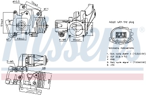 Supapa EGR potrivit VOLVO C30, C70 II, S40 II, S60 II, S80 II, V40, V50, V60 I, V70 III, V70 III/KOMBI, XC60 I, XC70 II 2.0D/2.4D/2.4DH 03.06-07.18 - Img 4