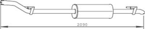 Toba esapamet intermediara potrivit MERCEDES SPRINTER 2-T (B901, B902), SPRINTER 3-T (B903), SPRINTER 4-T (B904) OM611.981/OM611.987 04.00-05.06 - Img 2