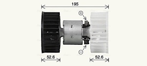 Ventilator habitaclu potrivit BMW 3 (E30), Z1, Z3 (E36), Z8 (E52) 1.6-4.9 09.82-12.03 - Img 2
