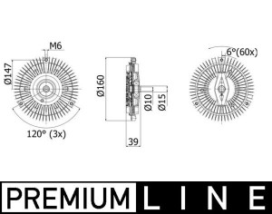 Ventilator potrivit SSANGYONG KORANDO, KYRON, MUSSO, REXTON / REXTON II, RODIUS I 2.0D/2.7D/3.2 06.96- - Img 3