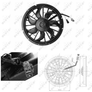 Ventilator radiator potrivit VOLVO 850, S70, V70 I 2.0-2.5D 06.91-12.00 - Img 3