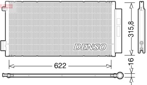Condensator climatizare (cu uscator) potrivit FIAT 500L, TIPO 0.9-1.6D 09.12- - Img 3