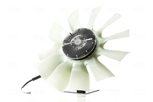 Cupla ventilator radiator (cu ventilator, 750mm, numar lame: 11, numar pini: 2) potrivit SCANIA G I, P I, R I, T DC11.08-DT12.18 01.03-05.19 - Img 3