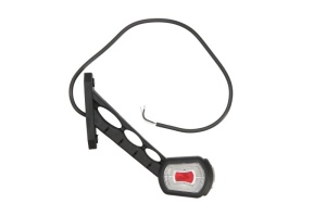 Lumina clarificare stanga, portocaliu/rosu/alb, LED, suprafata, lungime cablu 500mm, cu brat lung, 12/24V (compatibil cu senzorul de marșarier) - Img 2