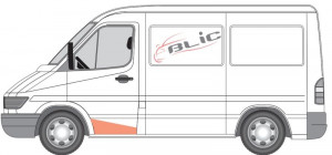 Podea Stanga (fara intarire) potrivit MERCEDES SPRINTER 2-T (B901, B902), SPRINTER 3-T (B903), SPRINTER 4-T (B904), SPRINTER 5-T (B905); VW LT 28-35 II, LT 28-46 II 01.95-07.06 - Img 2