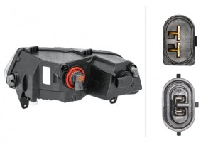 Proiector ceata Dreapta (H8/P21W, cu DRL; cu lumini curbe) potrivit VW POLO, POLO V 05.14-09.17 - Img 4