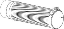 Racord flexibil sistem esapament potrivit MERCEDES AXOR, AXOR 2 OM457.910-OM457.981 01.02- - Img 2