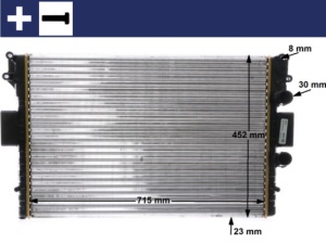 Radiator motor potrivit IVECO DAILY III 2.8CNG/2.8D - Img 3