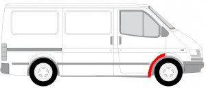 Segment aripa Dreapta (partea din spate) potrivit FORD TRANSIT, TRANSIT TOURNEO 01.91-12.00 - Img 2