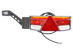 Stop spate stanga (LED, 12/24V, cu intermitent, cu far de ceață, lumina de marșarier, cu stop, lumină de parcare, reflector triunghiular, cu lampă cu braț prelungitor) - Img 1