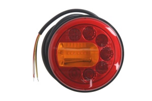 Stop spate stanga LUNA (LED, 12/24V, cu intermitent, cu stop, lumina de parcare, lungime cablu: 1,5m, fi121mm) - Img 1