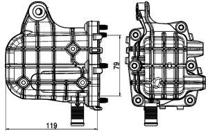 Supapa EGR (modul cu racitor) potrivit CITROEN C4 GRAND PICASSO II, C4 II, C4 PICASSO II, C4 SPACETOURER, C5 AIRCROSS, C5 III, DS4, DS5, GRAND C4 SPACETOURER, JUMPER II 1.5D/2.0D 04.09- - Img 2