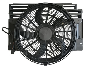 Ventilator radiator (cu carcasa) potrivit BMW X5 (E53) 3.0-4.8 01.00-10.06 - Img 3