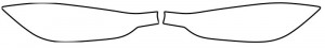 Autocolant protectie lumini stanga/dreapta (transparent, 3M PPF 4.0 folie / cu ajustare, 2 buc) potrivit BMW 3 F30, F31, F80 05.15-03.19 - Img 1