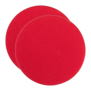 Burete abraziv lustruire SPONGE RED COARSE 140 / 25 MM - 2 PC, tip: tare, diametru: 125/140 mm, grosime: 25 mm, culoare: rosu, suporturi de montare: cârlig și buclă, 2 buc - Img 2