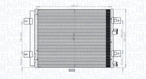 Condensator climatizare (cu uscator) potrivit DACIA DUSTER, DUSTER/SUV, LOGAN, LOGAN EXPRESS, LOGAN MCV, SANDERO; LADA LARGUS; RENAULT DUSTER, LOGAN I, SANDERO/STEPWAY I 1.2-1.6LPG 08.04- - Img 1