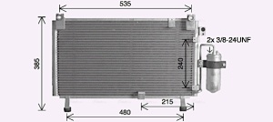 Condensator climatizare (cu uscator) potrivit ISUZU D-MAX I 2.5D/3.0D 10.06-06.12 - Img 3