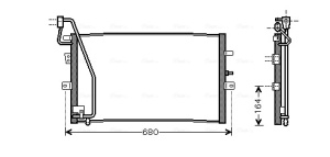 Condensator climatizare potrivit SAAB 9-5 1.9D-3.0D 09.97-12.09 - Img 3