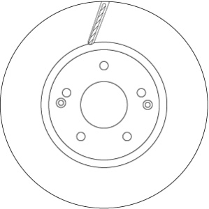 Disc frana Fata Dreapta/Stanga potrivit SSANGYONG ACTYON II, ACTYON SPORTS I, KORANDO 2.0-2.2D 11.10- - Img 3