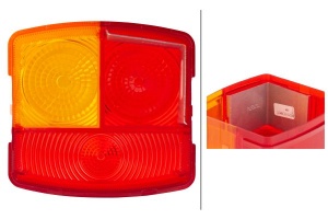 Dispersor stop dreapta (P21W/R10W, portocaliu/rosu, cu intermitent, cu stop, lumina de parcare, fara proiector) potrivit FENDT 200 S FARMER, 200 SA FARMER, 200 V FARMER, 200 VA FARMER, 203 P FARMER - Img 4