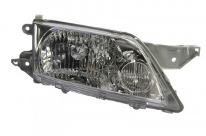 Far Dreapta (H4/PY21W, fara motoras, culoare insertie: cromat, culoare semnalizator: transparent) potrivit MAZDA PREMACY - Img 2