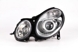 Far Stanga (xenon, D2S/H7, electric, cu motor, culoare insertie: cromat, culoare semnalizator: transparent) potrivit MERCEDES E T-MODEL (S211), E (VF211), E (W211) -06.06 - Img 1
