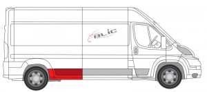 Kit reparatie aripa spate dreapta (inainte de roti, model lung) potrivit CITROEN JUMPER; FIAT DUCATO; PEUGEOT BOXER 04.06-08.14 - Img 2