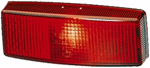 Lumina delimitare stanga/dreapta; rosu; Halogen/W5W; inaltime 40; latime 25; adancime 110; fixare orizontala/fixare verticala; fara prindere; 12V (fara bec) - Img 1