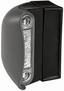 Lumina numar inmatriculare (LED, 12/24V, culoare: negru, culoare sticla: transparent, 57x85mm, lungime cablu: 2500mm) - Img 1