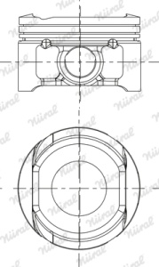 Piston 78 (STD) potrivit LADA XRAY; NISSAN CUBE, JUKE, MICRA C+C III, MICRA III, NOTE, NV200, NV200 / EVALIA, PULSAR, QASHQAI I, SENTRA VII, TIIDA 1.6/1.6H/1.6LPG 05.05- - Img 3