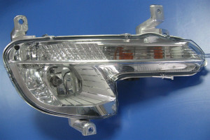 Proiector ceata Dreapta (H8/PY21W, cu DRL; cu lumini curbe) potrivit PEUGEOT 508 I 11.10- - Img 4