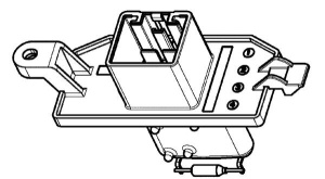 Rezistor ventilator habitaclu potrivit FORD B-MAX, C-MAX II, ECOSPORT, FOCUS III, FOCUS III/HATCHBACK, FOCUS III/KOMBI, GRAND C-MAX, KUGA II, TOURNEO COURIER B460 1.0-Electric 04.10- - Img 2