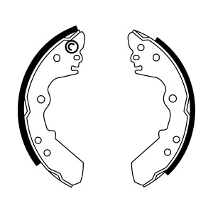 Sabot frana potrivit ISUZU CAMPO, KB, MIDI, PICKUP, TF, TFR/TFS, TROOPER I; OPEL CAMPO, FRONTERA A, FRONTERA A SPORT 2.0-3.5 01.83-09.03 - Img 1