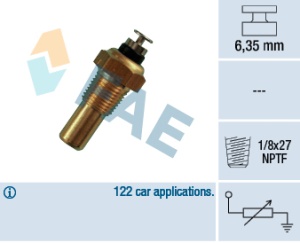 Senzor temperatura lichid racire (numar pini: 1, negru) potrivit CHEVROLET CAPTIVA, EPICA, EVANDA, LACETTI, NUBIRA, REZZO; DAEWOO EVANDA, LACETTI, LANOS, LEGANZA, MATIZ, NEXIA 0.8-3.0 09.79- - Img 3