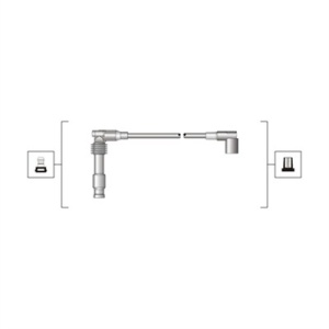 Set cablaj aprindere potrivit DAEWOO BROUGHAM; OPEL ASTRA F, CALIBRA A, FRONTERA A SPORT, FRONTERA B, OMEGA B, SINTRA, VECTRA A, VECTRA B, ZAFIRA A 1.8/2.0/2.2 06.90-07.04 - Img 4