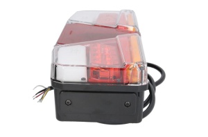 Stop spate dreapta (LED, 12/24V, cu intermitent, cu lumina de ceata, lumina de marșarier, cu lumina stop, lumini parcare, reflector triunghiular, indicator dinamic) - Img 3